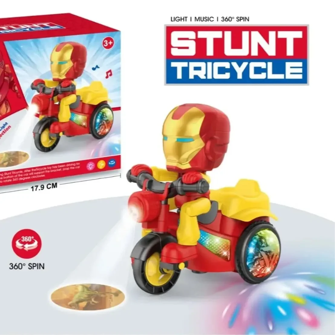 Iron Man Stunt Rider on Bike