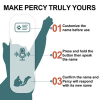 Percy Robot Cat - Interactive Emotional Support Pet Weighted - Bear Hugs