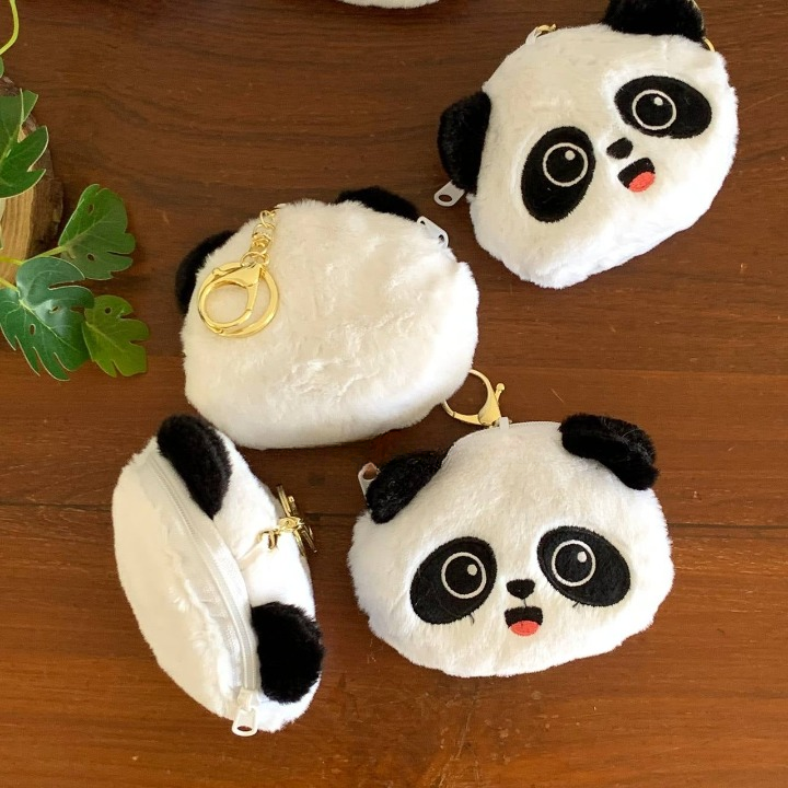 Panda Coin Pouch Keychain