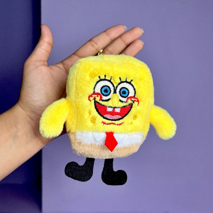 Smiling SpongeBob Plush Keychain