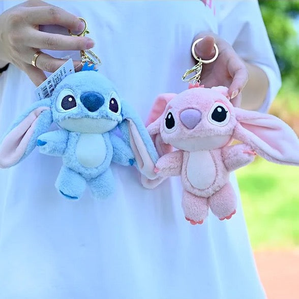 Disney Stitch & Angel Couple Keychain