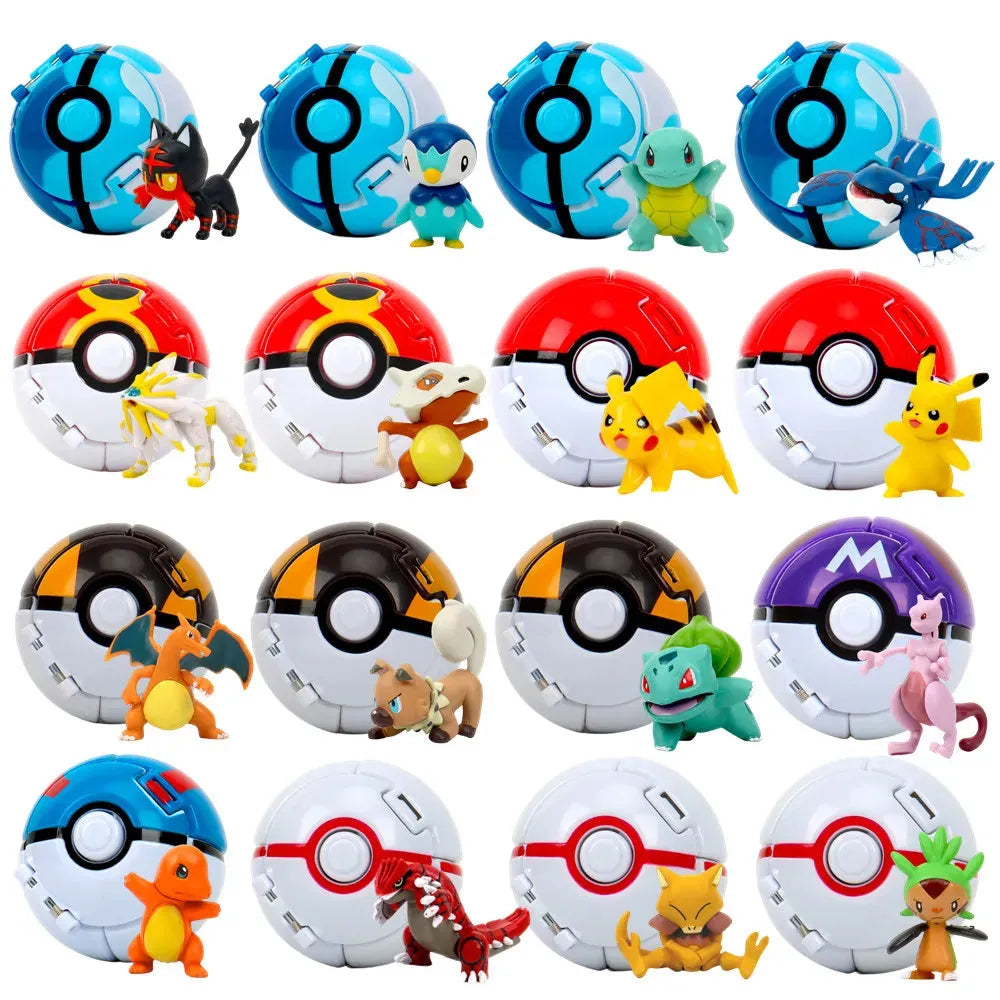 Pokemon Pokeball Mini Figurines