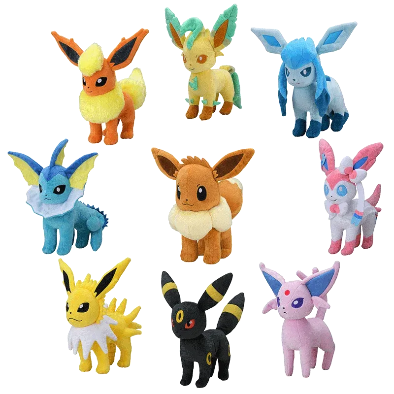 Pokémon Eevee Evolution Plushies (20 cm)