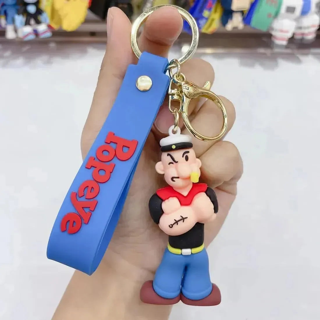 Popeye Spinach Strong 3D Keychain