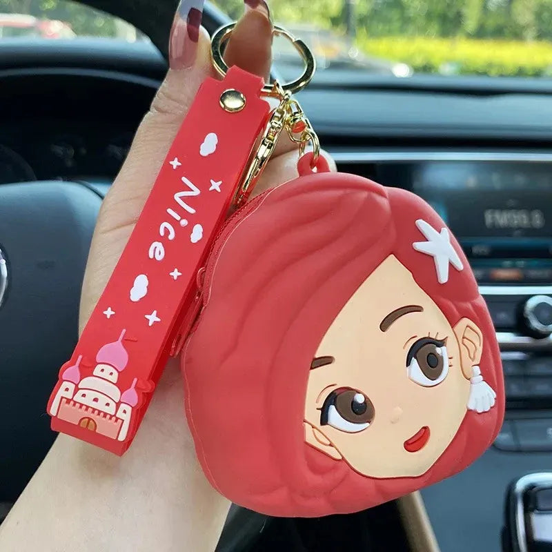 Princess Coin Pouch Keychain