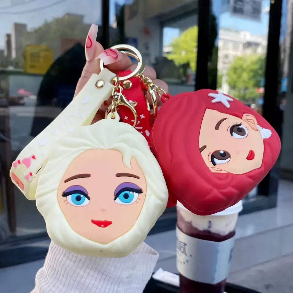 Princess Coin Pouch Keychain