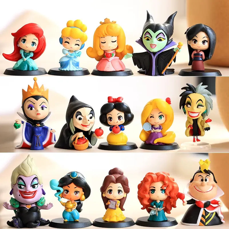 Disney Princess Q-Version Action Figure Set