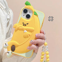 Kawaii Banana Phone Case for iphone 11/11pro/11pro max/12/12mini/12pro/12pro max/13/13pro/13pro max/14/14plus/14pro/14pro max/15/15pro/15pro max PN5877 - Bear Hugs