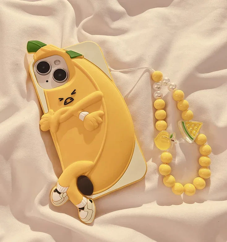 Kawaii Banana Phone Case for iphone 11/11pro/11pro max/12/12mini/12pro/12pro max/13/13pro/13pro max/14/14plus/14pro/14pro max/15/15pro/15pro max PN5877 - Bear Hugs