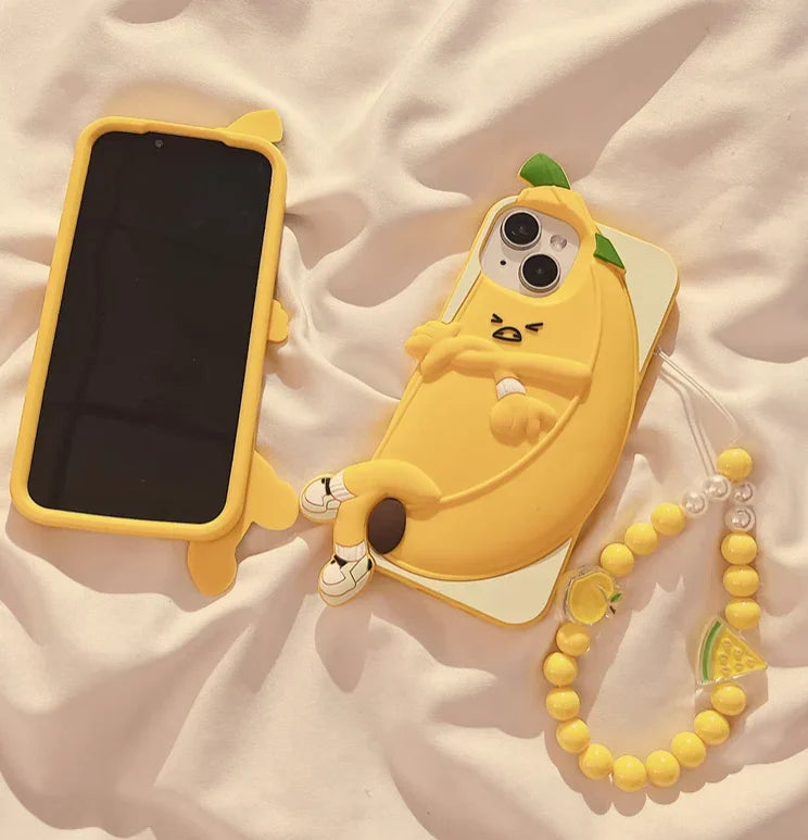 Kawaii Banana Phone Case for iphone 11/11pro/11pro max/12/12mini/12pro/12pro max/13/13pro/13pro max/14/14plus/14pro/14pro max/15/15pro/15pro max PN5877 - Bear Hugs
