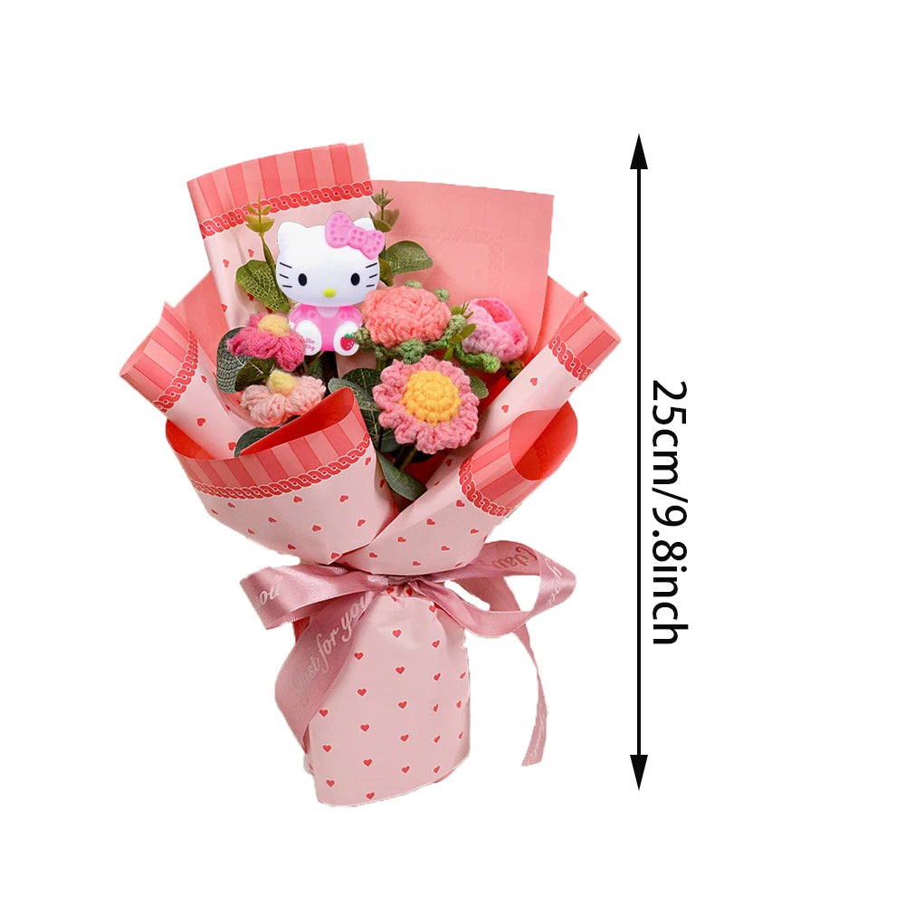 Sanrio Bouquet Hello Kitty Exquisite Creative Handheld Bouquet Hello Kitty Mother's Day Gift Hello Kitty Outdoor Party Decorativ - Bear Hugs