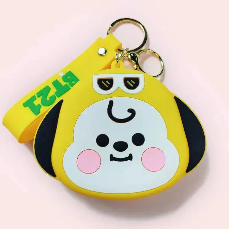 BT21 Creative Silicon Coin Pouch