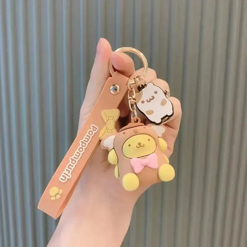 Sanliou Hoodie Cute Girl 3D Keychain