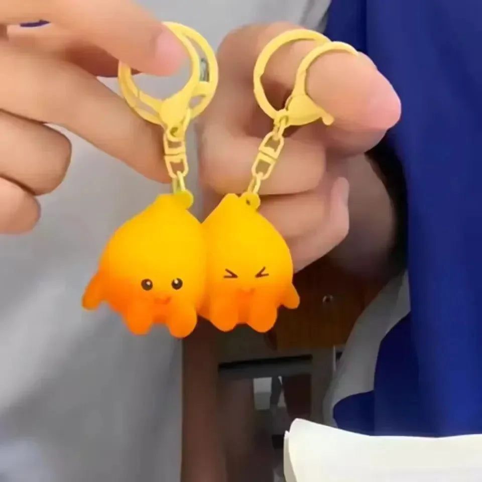 Soul Flame Bond Couple Keychain Set