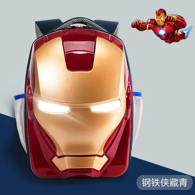 Iron Man 3D Glowing Backpack For Kids and Adults