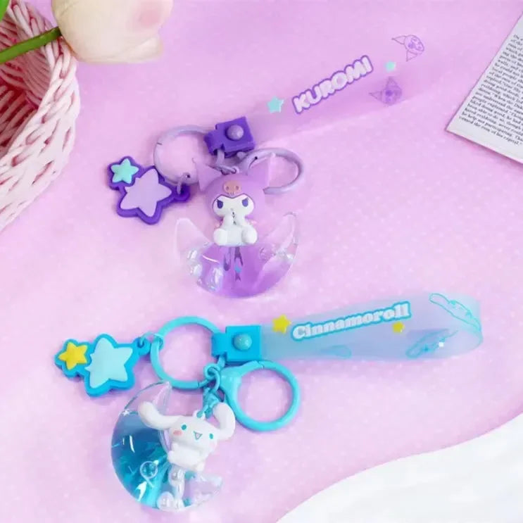 Sanliou Moonbeam Buddies Glitter Keychain