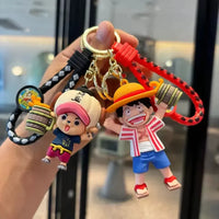 Straw Hat Cheers One Piece Keychain