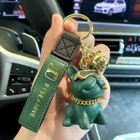 Rebel Ruff Bulldog 3D Keychain