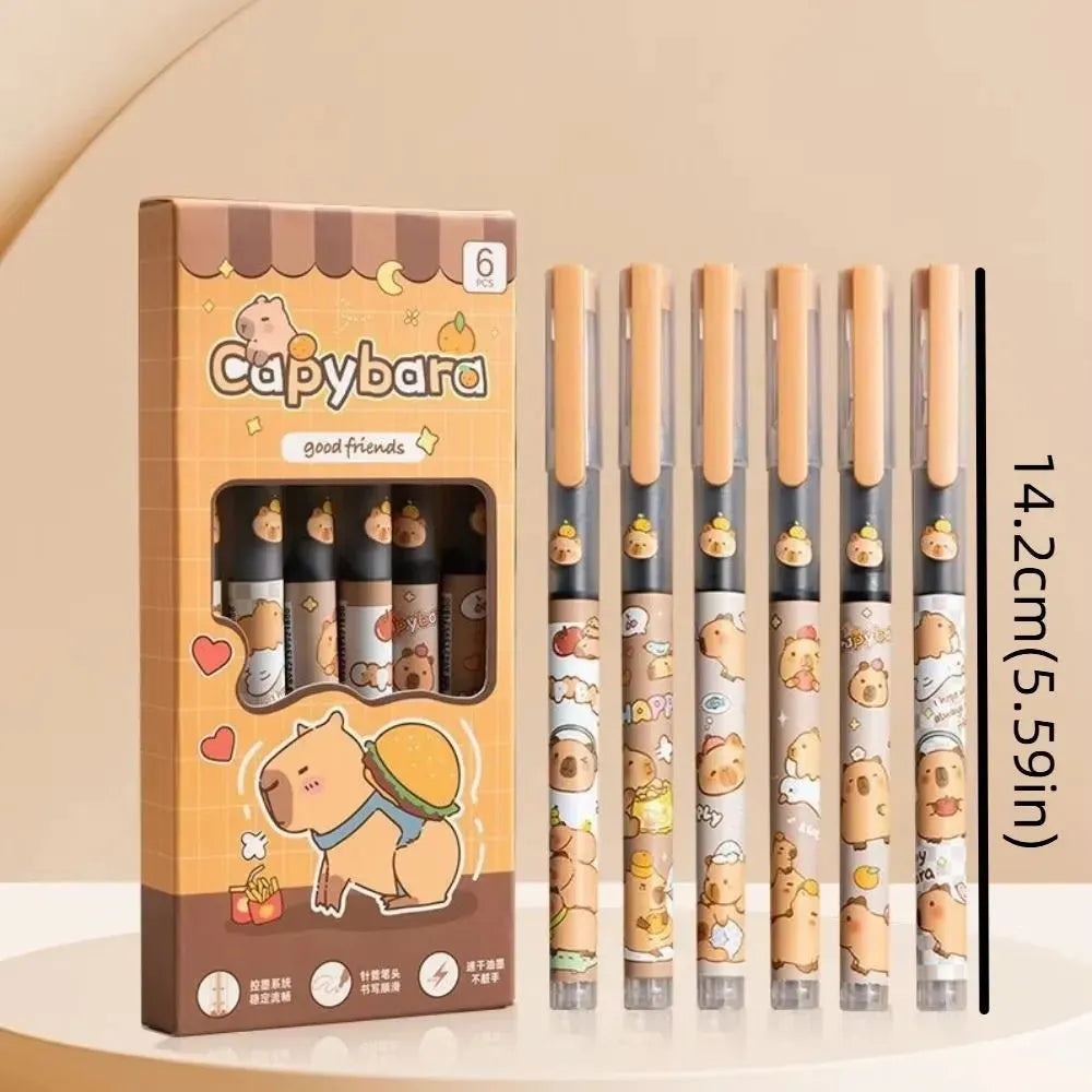 Capybara Liquid Ball Pen (6 Pcs)