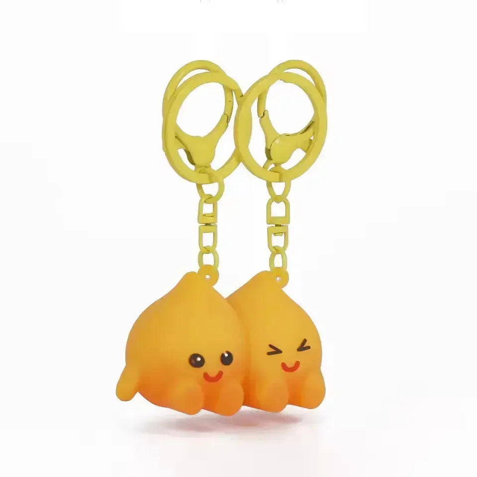 Soul Flame Bond Couple Keychain Set
