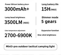 Lampe de camping ultra-lumineuse Yinnuo MINI3-PRO 