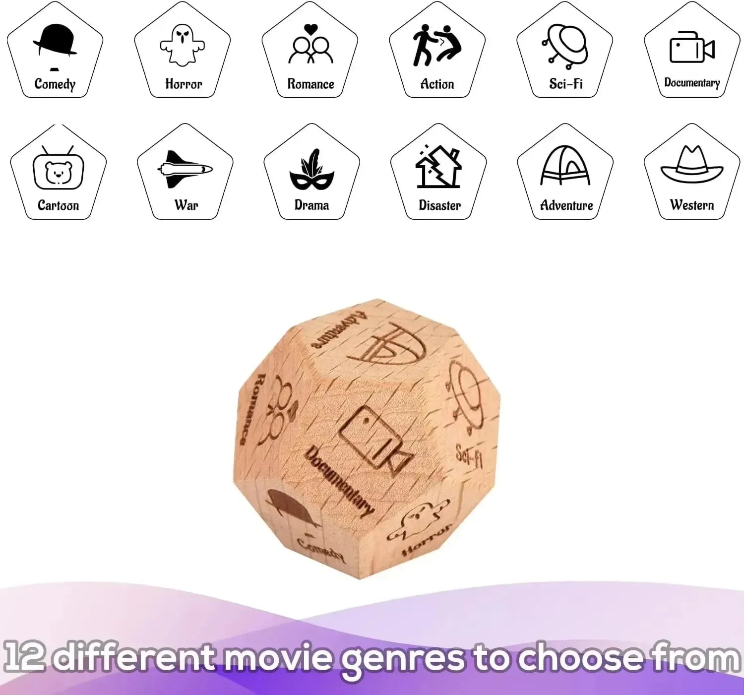 12-Sided Decision Dice for Couples