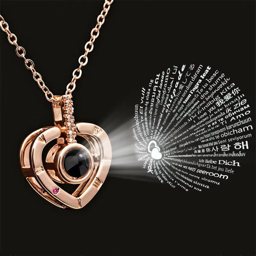 100 Languages Love Projection Pendant