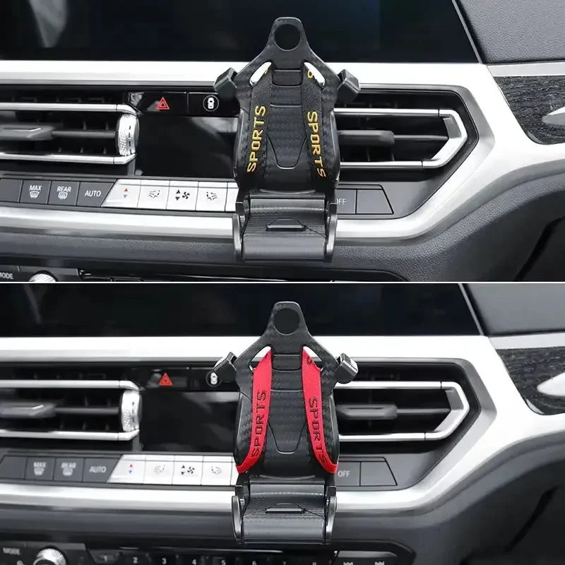 Racing Car Seat Phone Mount