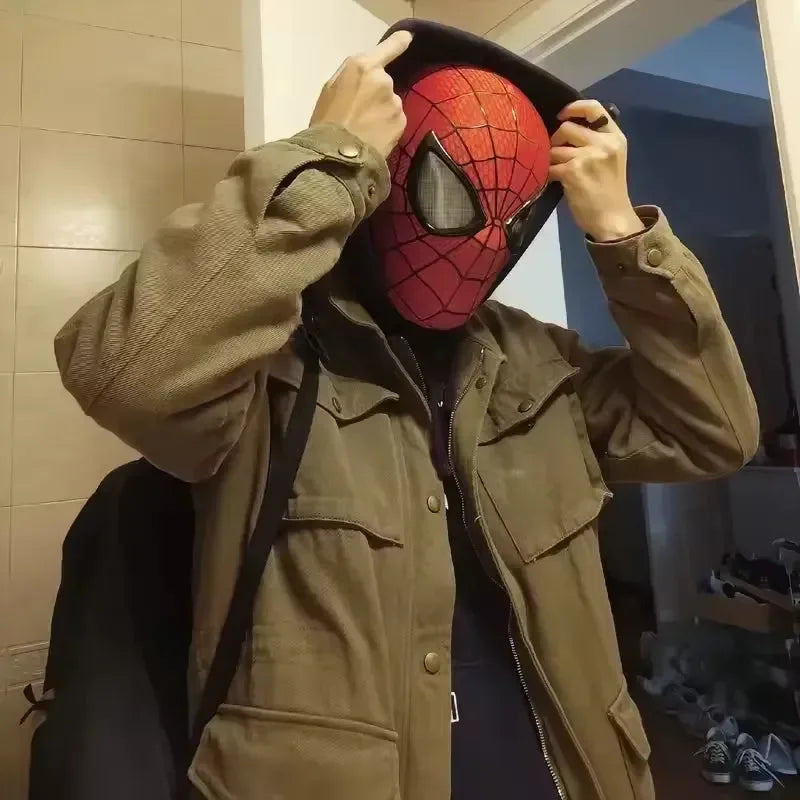SpiderVision Luxe Mask: Spider-Man Mask with Moving Eyes
