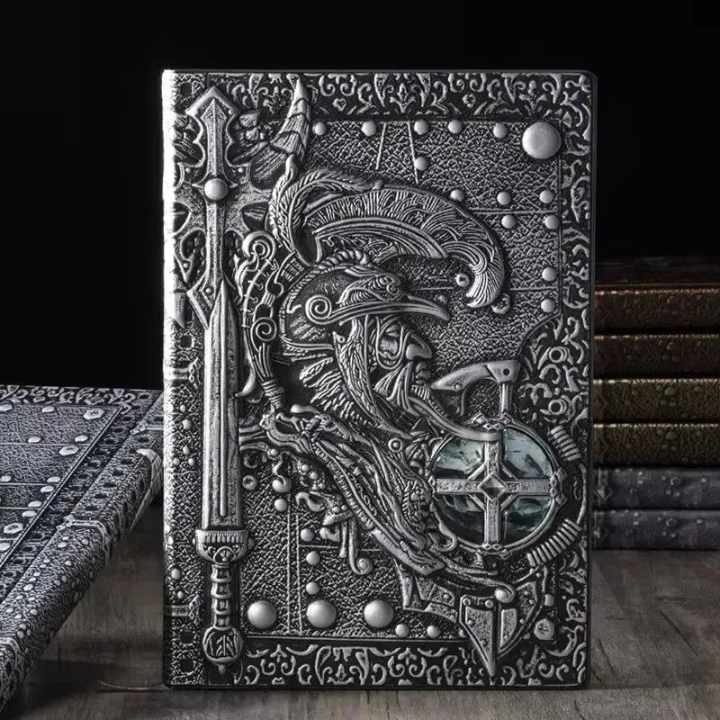 Warrior's Writ 3D Embossed Leather Notebook