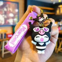Kuromi Style Spree Silicone Keychain