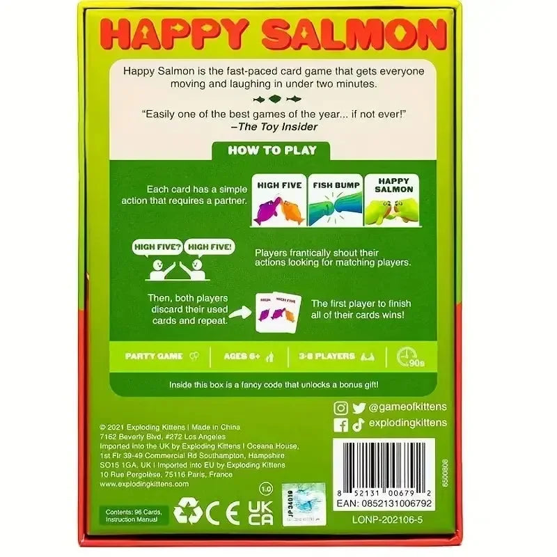 Happy Salmon Card Game - Bear Hugs