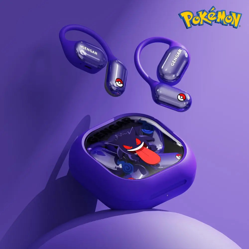 New Pokemon Pikachu Wireless Bluetooth Headset Peripheral Cartoon Good-Looking Ear-Hook Bone Conduction Sports Headset Gift - Bear Hugs