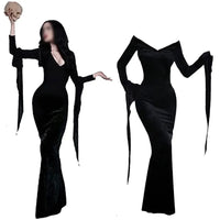 Morticia Addams Vintage Cosplay Dress
