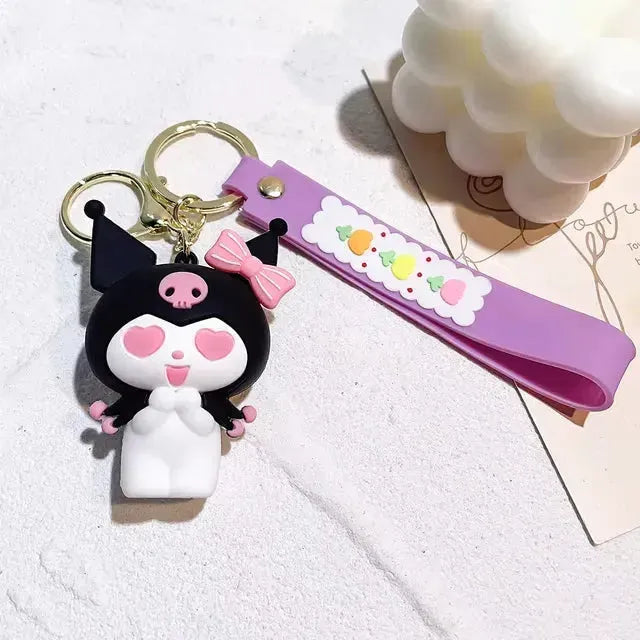 Kawaii Kuromi 3D Keychain