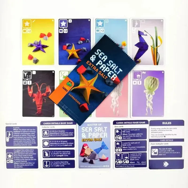 لعبة لوحية ملح البحر والورق 