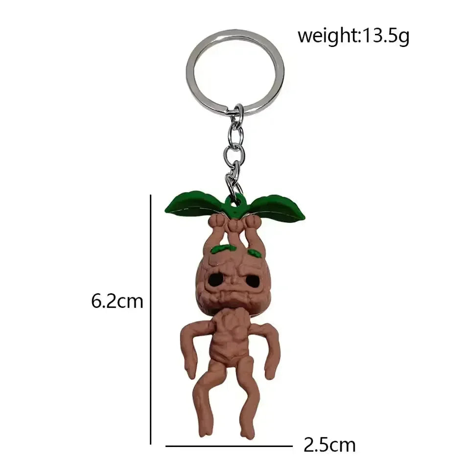 Shrieking Sprout Mandrake Root Keychain