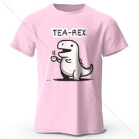 Tea-Rex Dinosaur Cotton T-Shirt
