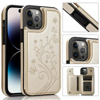 Butterfly Magnetic Flip Leather Phone Case (For iPhones)