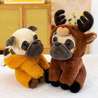 25CM Creative Hat Shar-pei Dog Plush Toy Other Animal Dress Up Hat Can Be Taken Off Into A Dog Doll Children's Birthday Gift - Bear Hugs