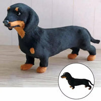 Real Looking Stuffed Dachsund Dog (22 cm)