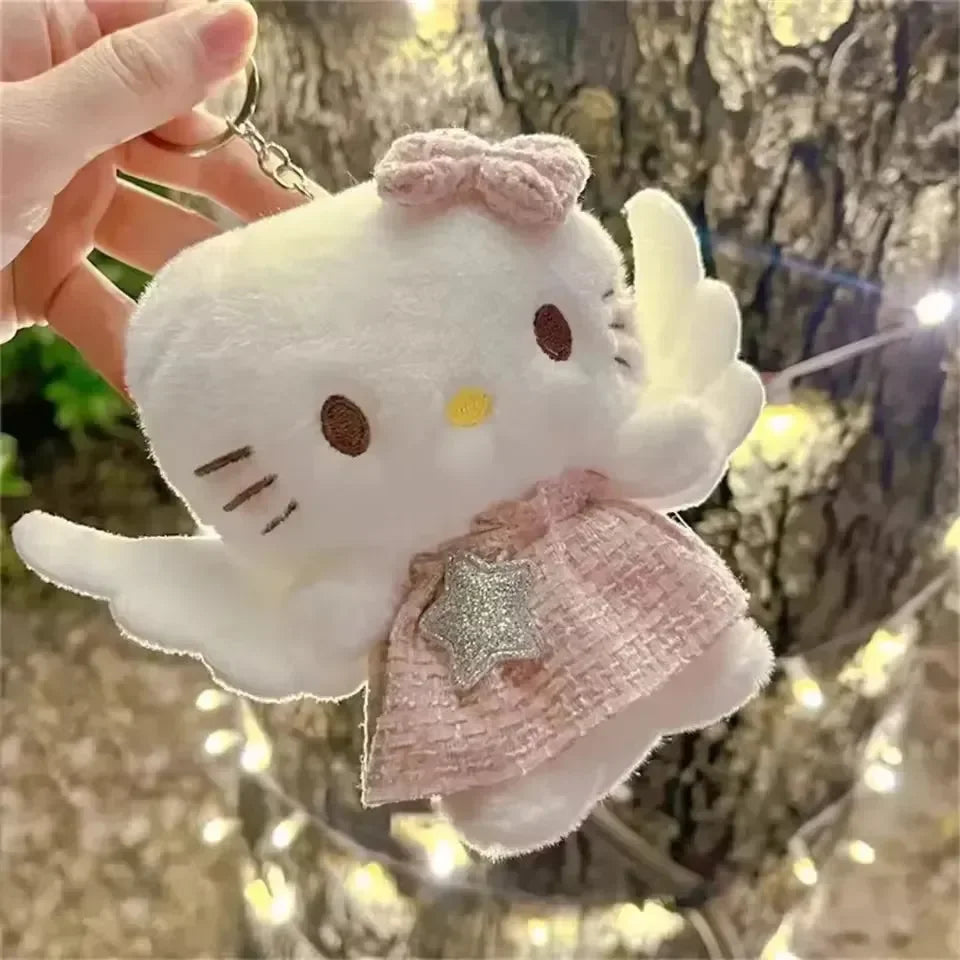 Hello Kitty Fairy Wings Plush Keychain