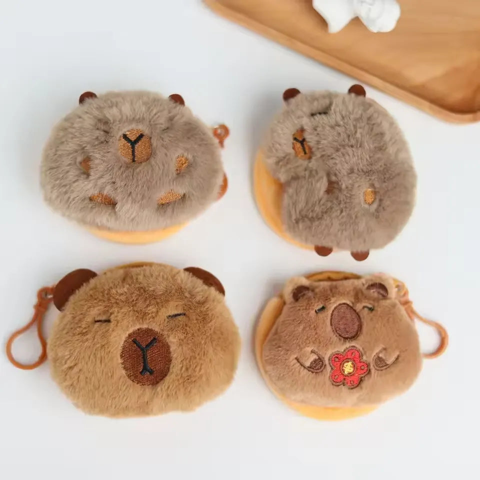 Capybara Anime Plush Coin Purse