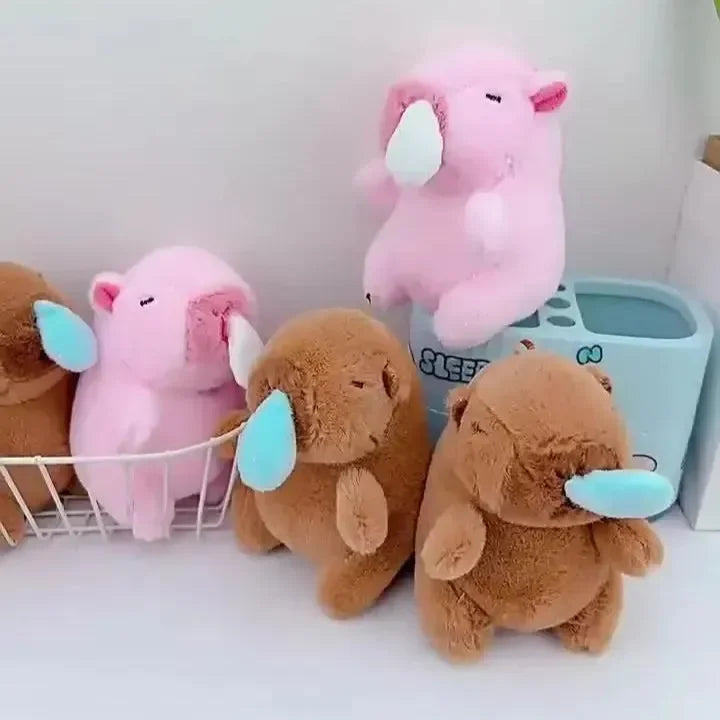 Snotty Snuggler Capybara Keychain