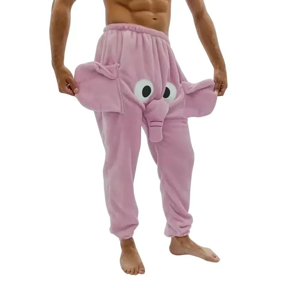 Funny Elephant Trunk Novelty Pajama Pants