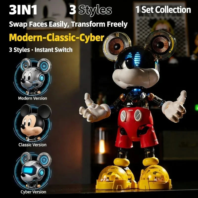 Disney 30cm PLEYERID MICKEY AND FRIENDS Mickey Mouse Donald Duck Mechanical Figures Assembly Model Toy Pop Toy Ornament Gift - Bear Hugs