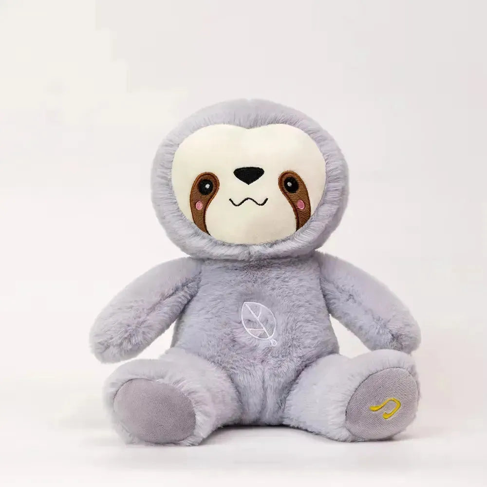 Kawaii Musical Breathing Sloth Plush Toy