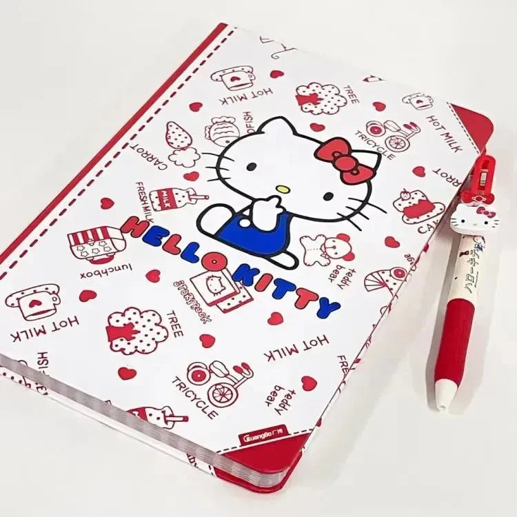 Hello Doodle Kitty A5 Hardcover Notebook