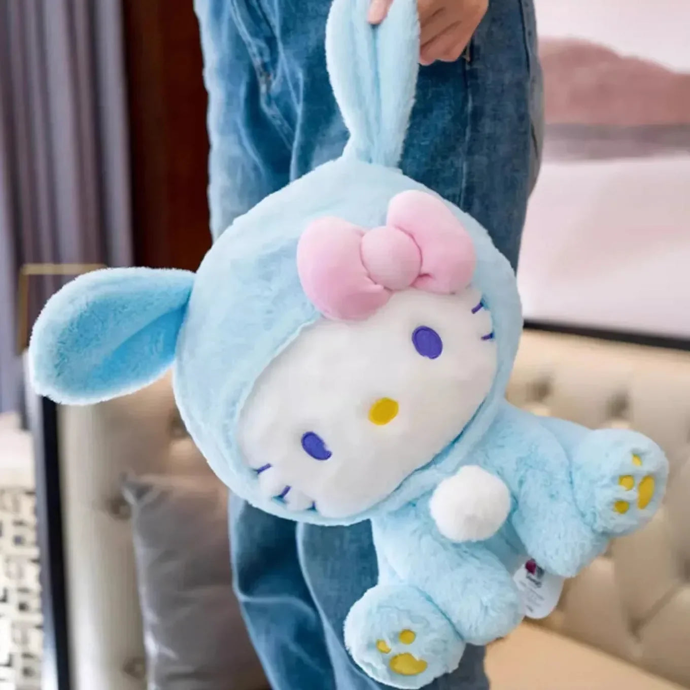 Peluche irrésistible à presser Hello KT 