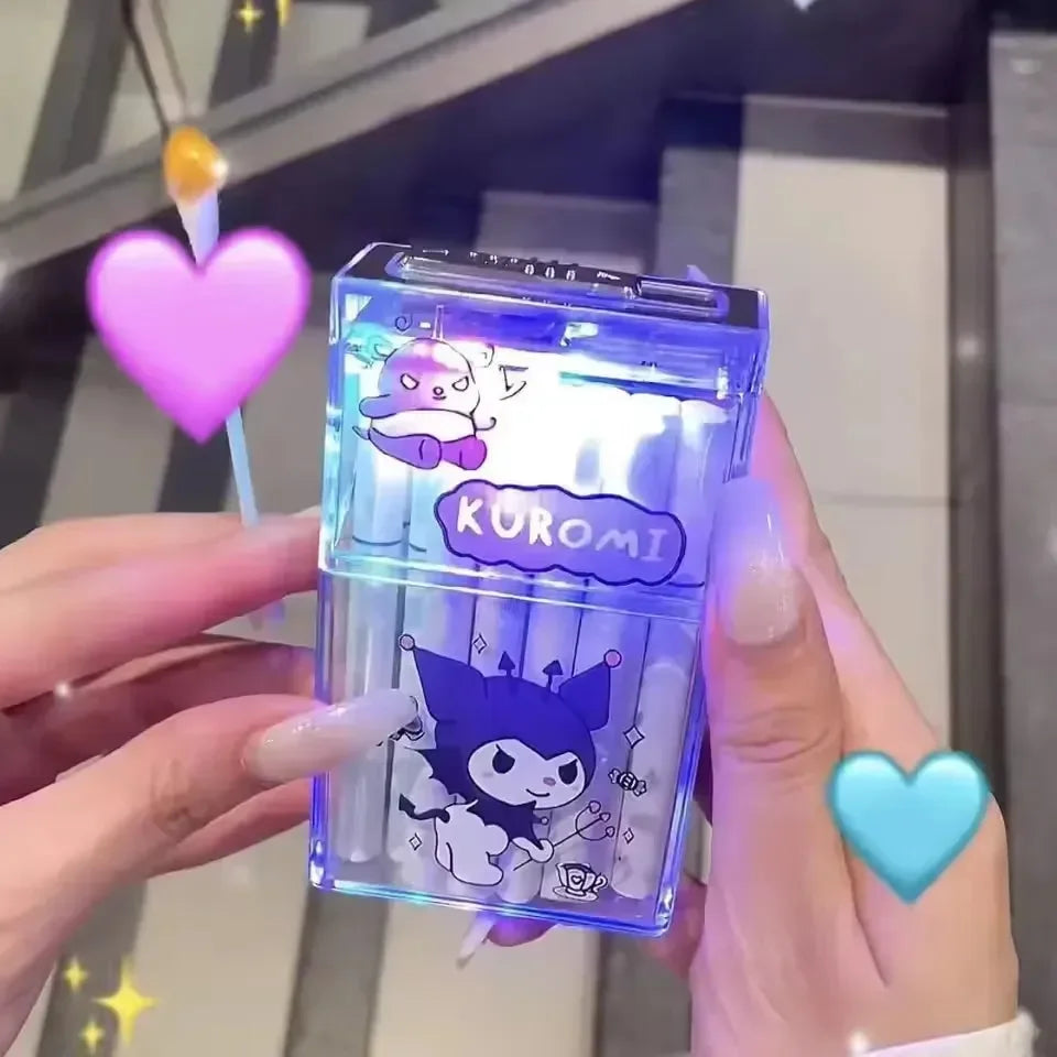 Sparkle Snug Sanliou Cigarette Case Lighter